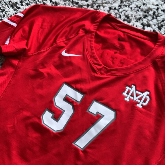 Nike Mater Dei High School Girls Volleyball Jersey Red Long Sleeve Stretch Large - Picture 7 of 14